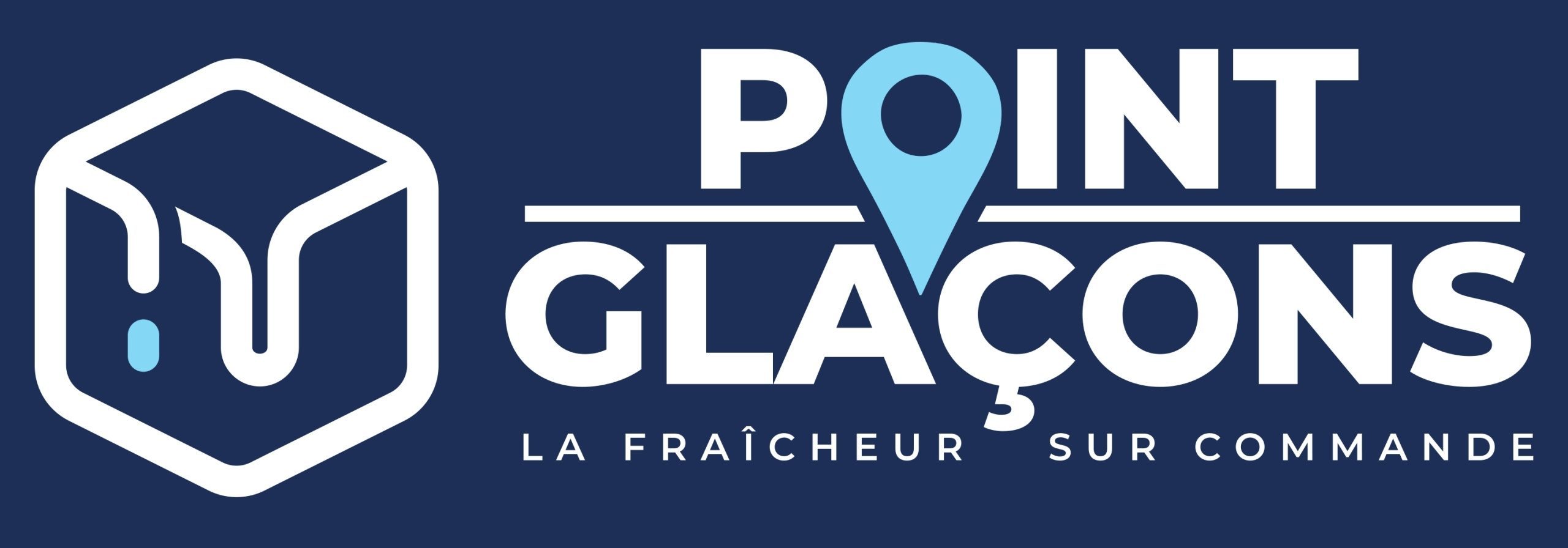 Logo complet fond bleu