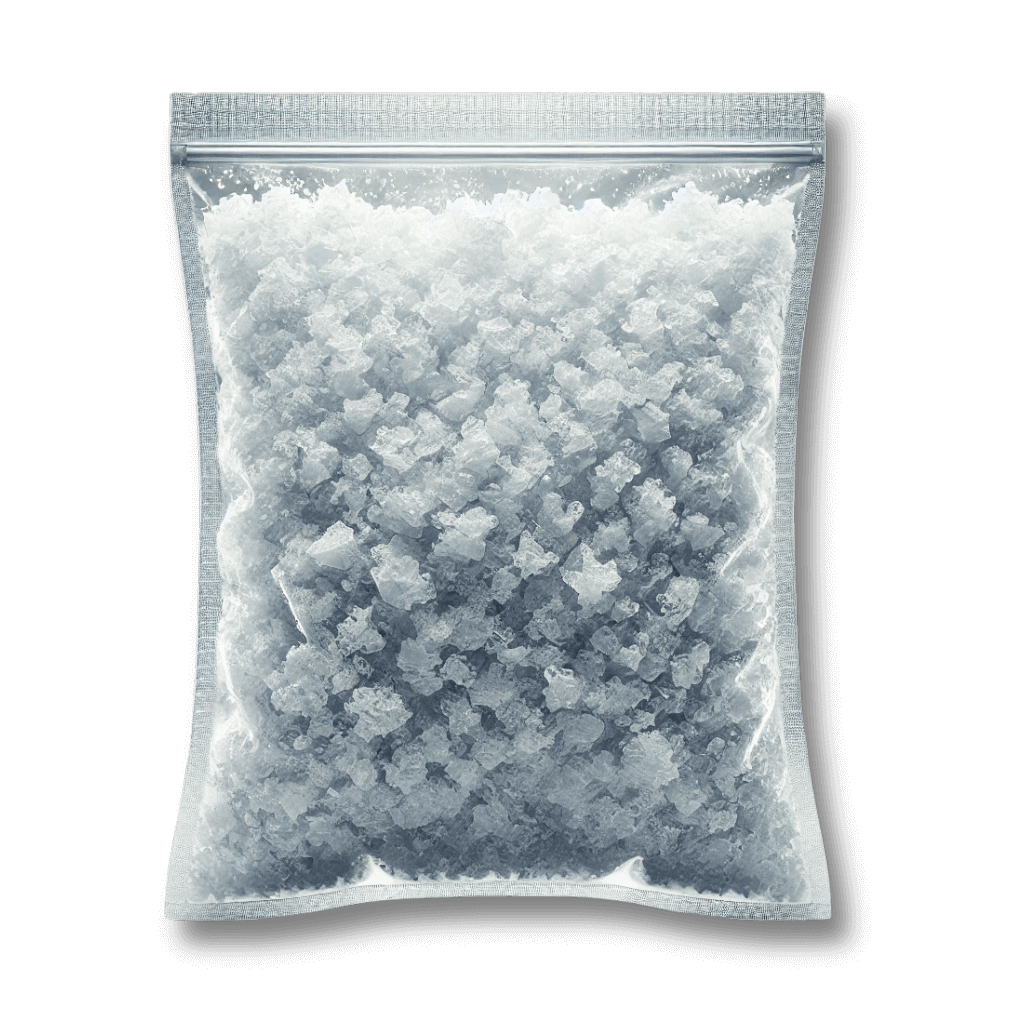 Image sac de glace pilée a Paris
